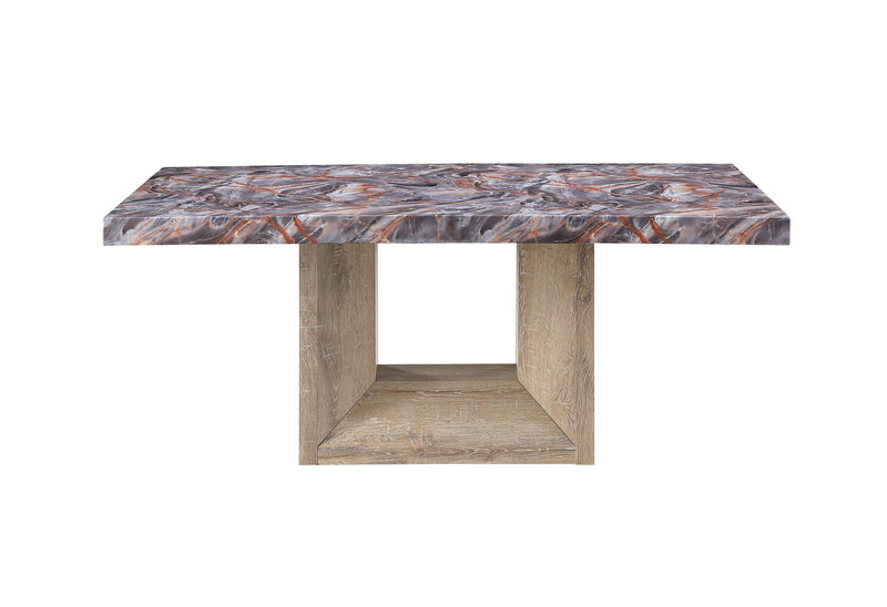 D02 - Dining Table - Lava / Natural