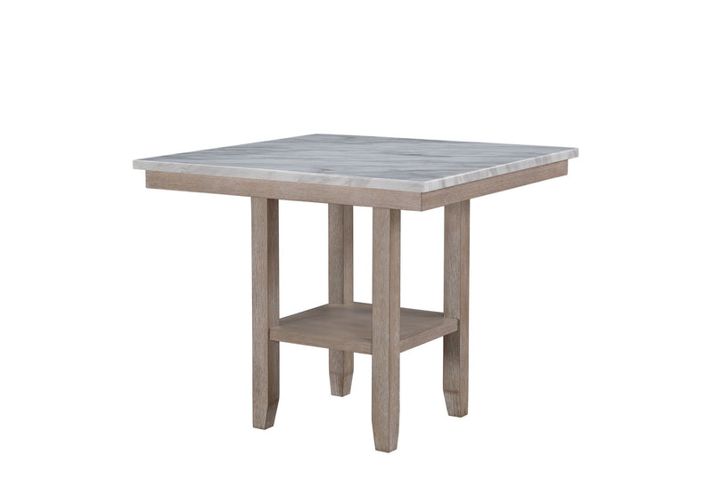 D4010 - 5 Piece Dining Room Set (D4010 Bar Table With 4 D1622 Bar Stools) - Natural / White