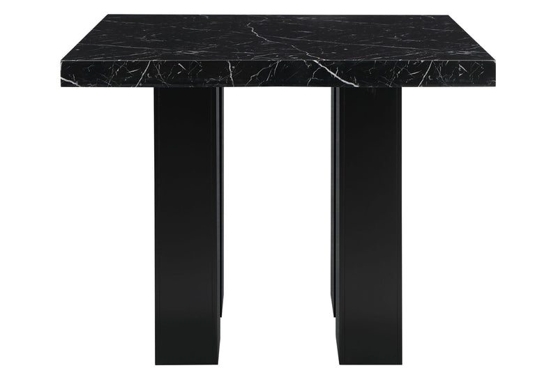 D04 - 5 Piece Dining Room Set (Bar Table And Four Bar Stools) - Black