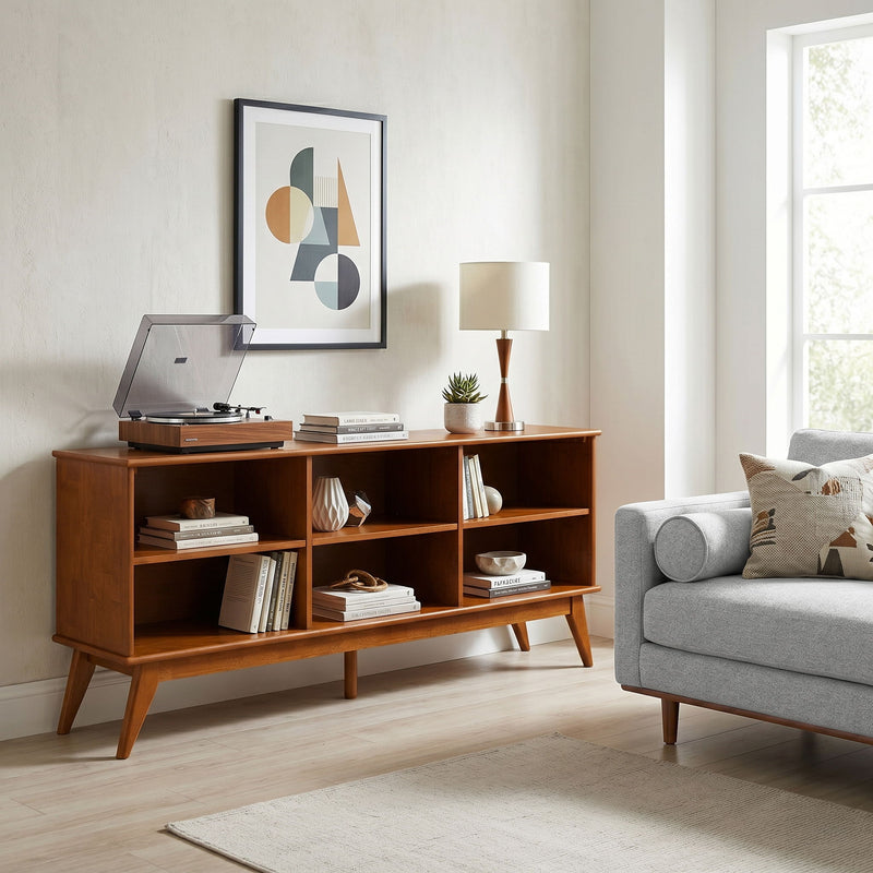 Draper - Handcrafted Low Bookcase