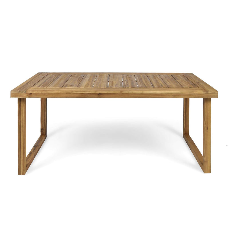 Outdoor Dining Set - Sandblast Natural Finish