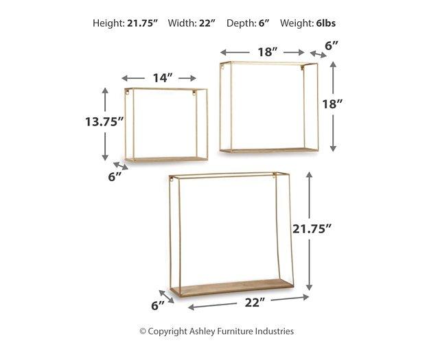 Efharis Wall Shelf (Set of 3)