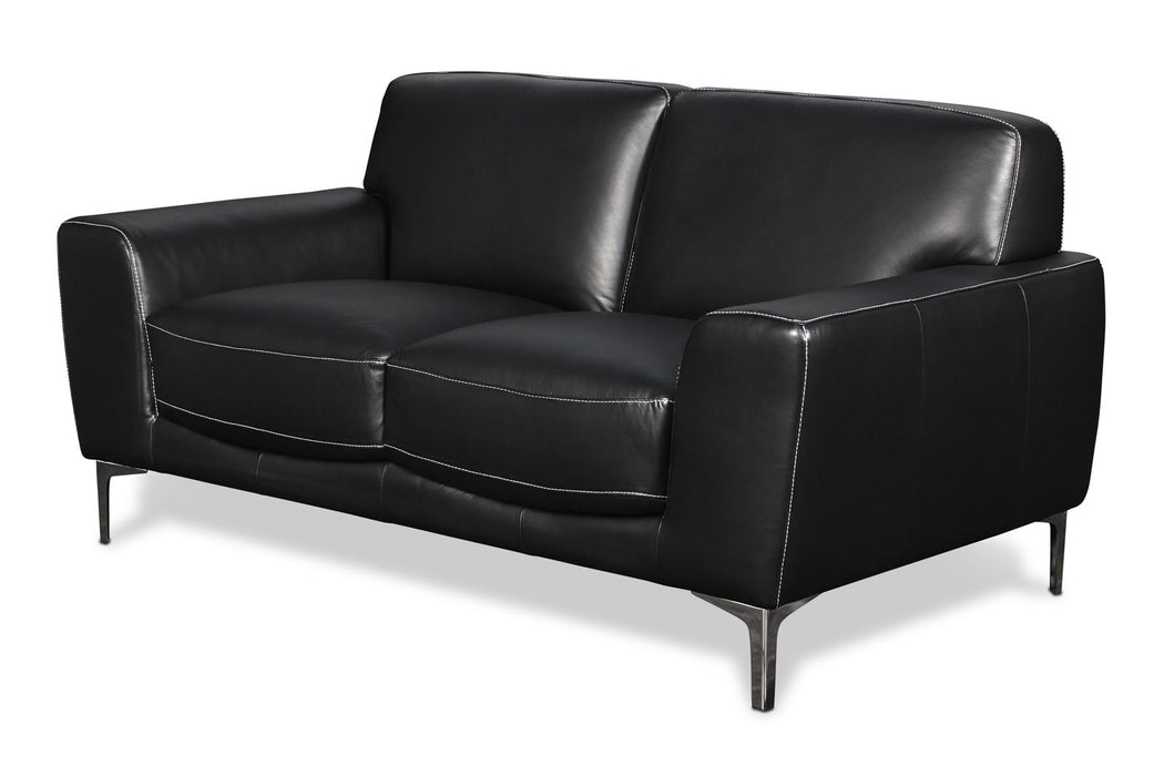 New Classic Carrara Loveseat in Black