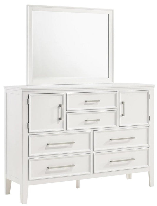 New Classic Furniture Andover 6 Drawer  Dresser  in White