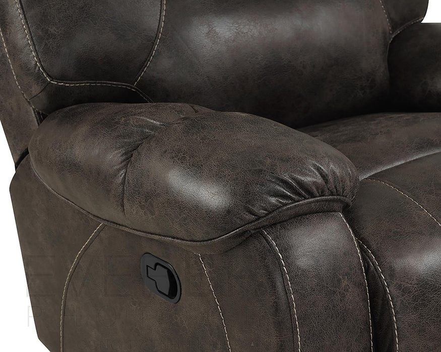 New Classic Furniture Anton Glider Recliner with Power Footrest in Chocolate