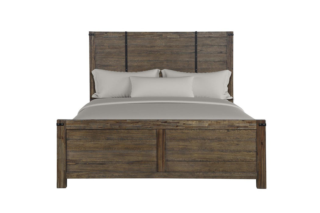 New Classic Furniture Galleon King Bed in Weathered Walnut