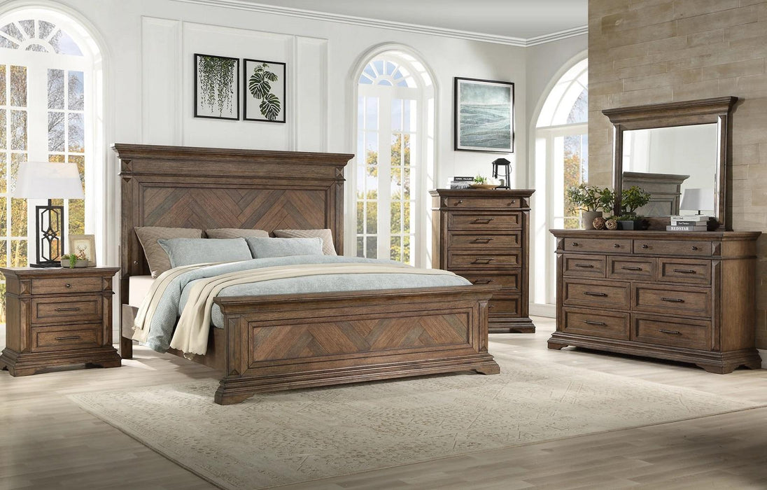 New Classic Furniture Mar Vista 6/6-6/0 EK/WK Footboard and Slat in Walnut