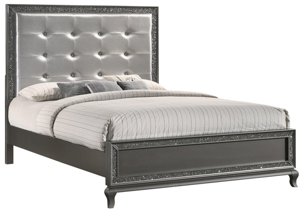 New Classic Furniture Park Imperial Queen Bed in Pewter