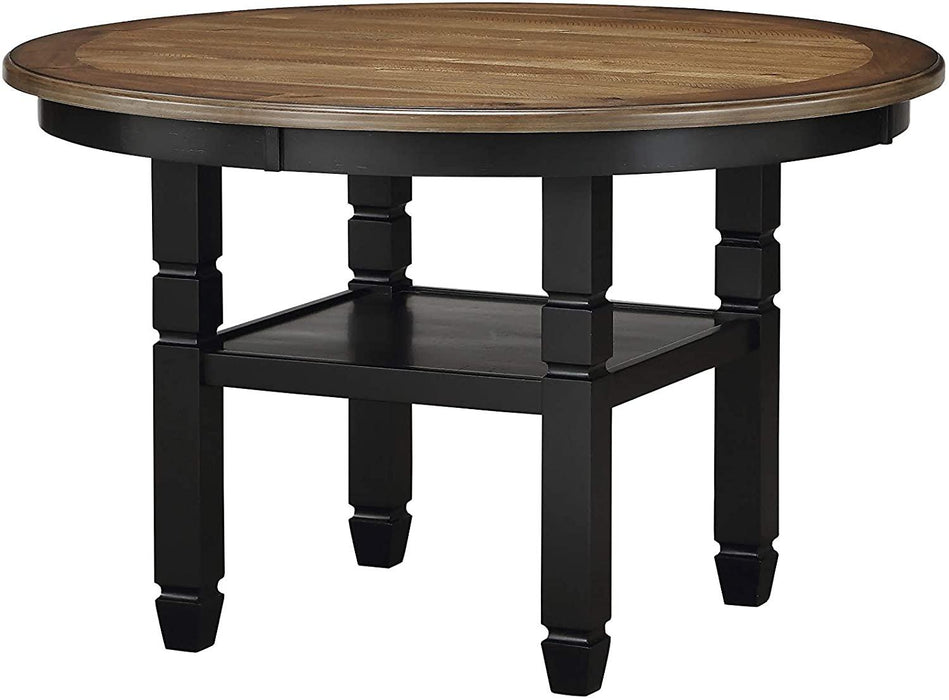 New Classic Furniture Prairie Point 47" Round Dining Table in Black