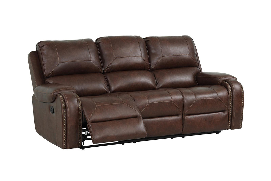 New Classic Furniture Taos Sofa with Power Footrest in Caramel