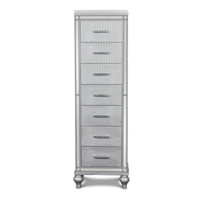 New Classic Furniture Valentino Lingerie Chest in Silver