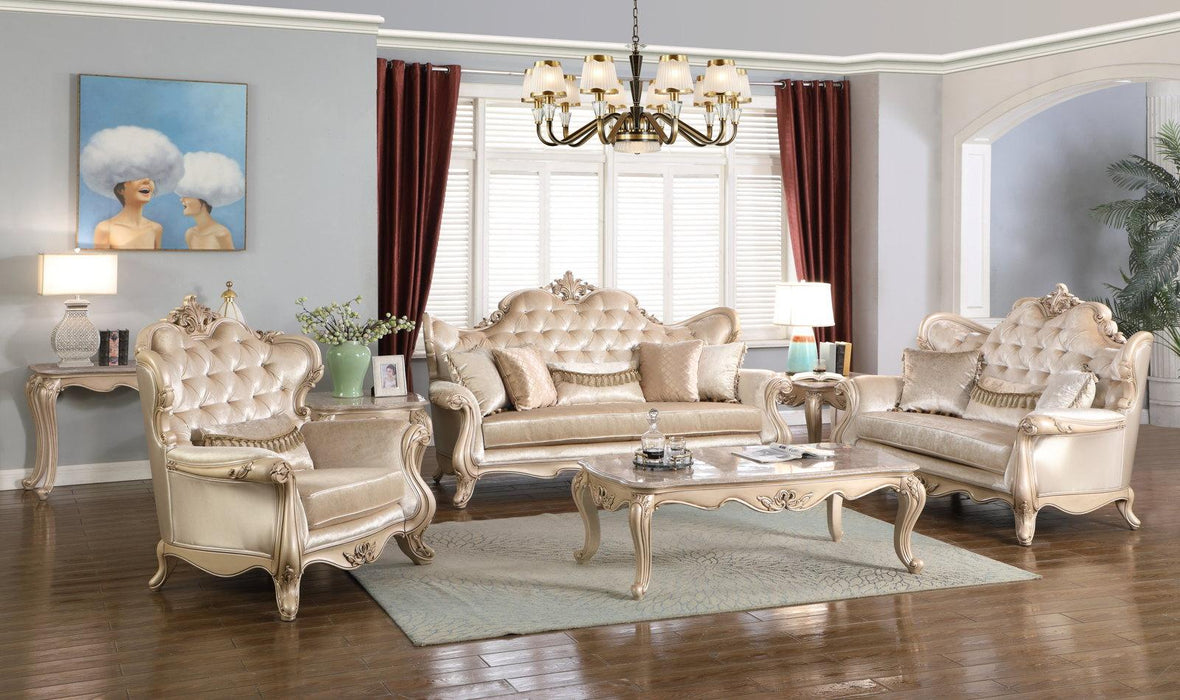 New Classic Monique Loveseat in Pearl