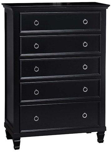 New Classic Tamarack 5-Drawer Chest in Black