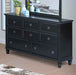 New Classic Tamarack 8-Drawer Dresser in Black image