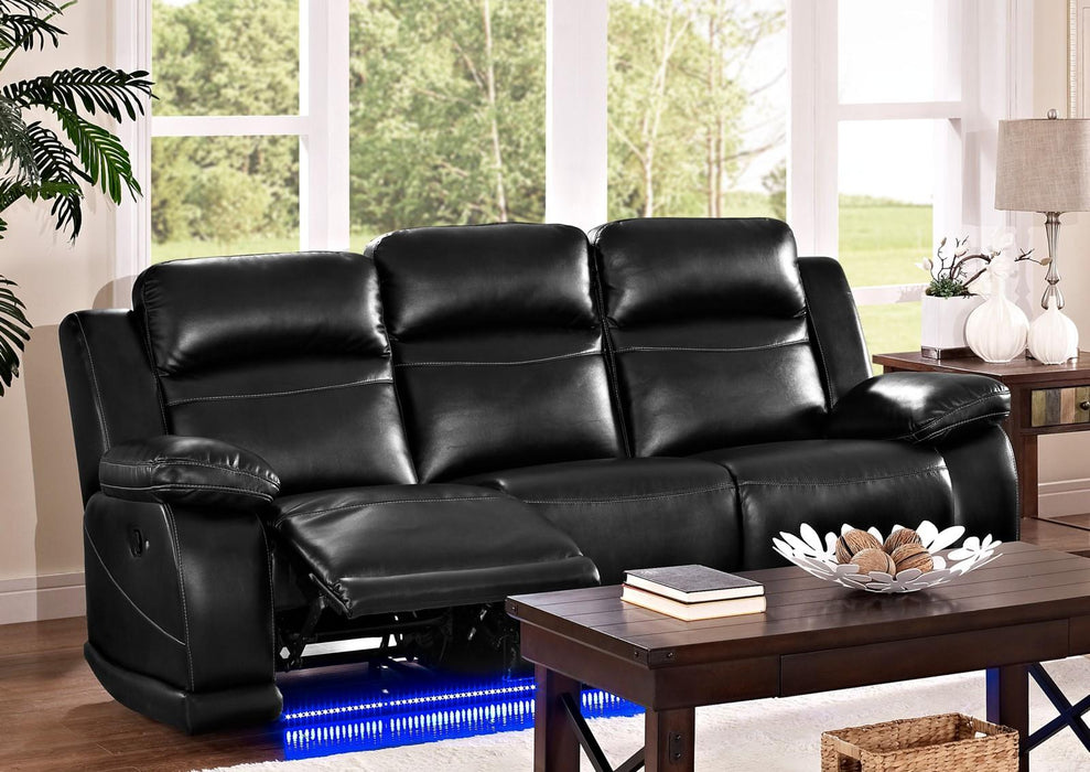 New Classic Vega Dual Recliner Sofa in Premiere Black image