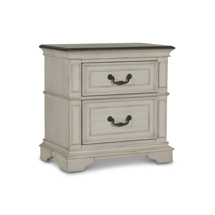 ANASTASIA NIGHTSTAND - ANT. WHITE
