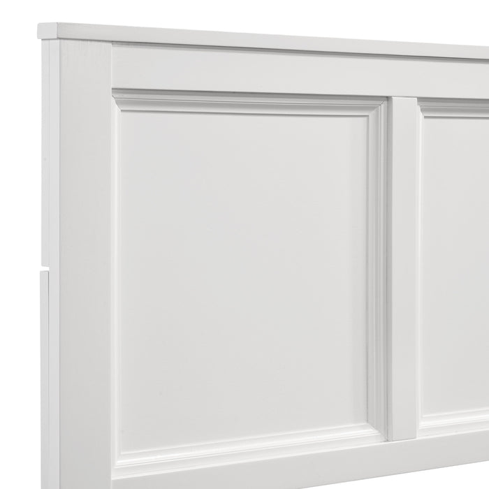 ARIES 4/6 F PANEL BED-HB/FB/RAILS-WHITE