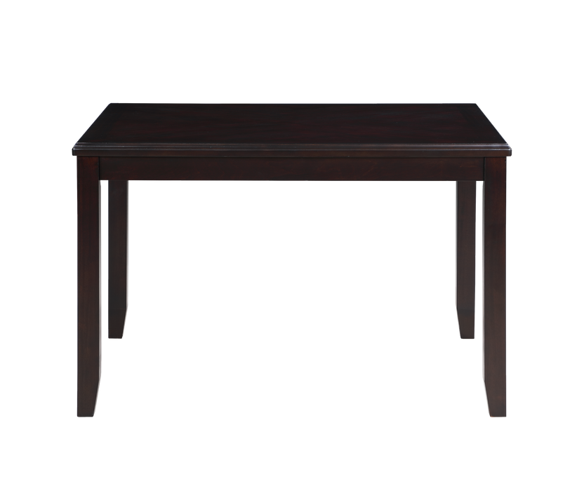 GIA 5PC 48" RECT. DINING TABLE & 4 CHAIRS-EBONY