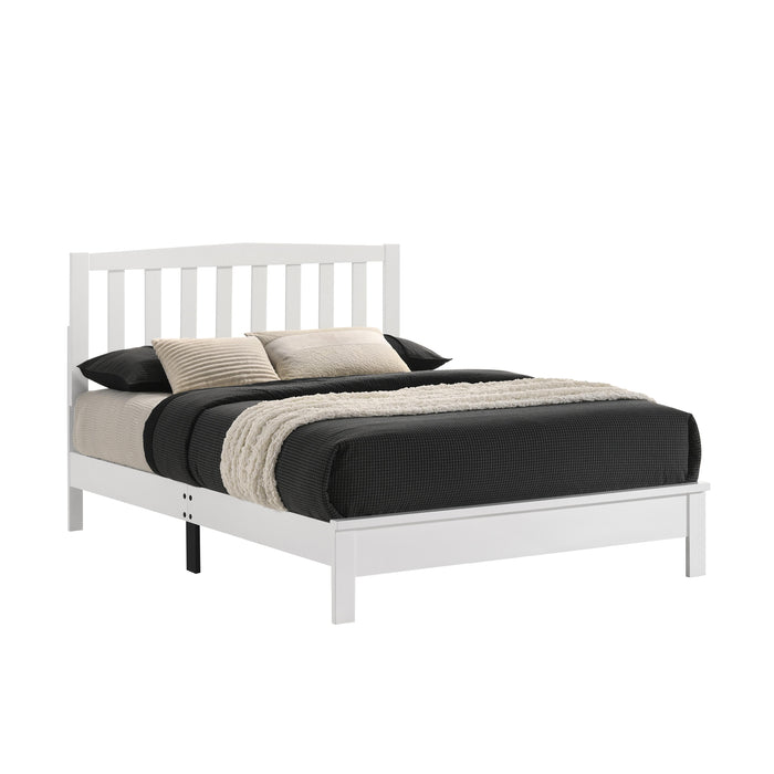 LEO 4/6 F SLAT BED-HB/FB/RAILS-WHITE