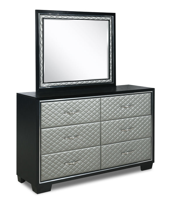 LUXOR DRESSER-BLACK/SILVER