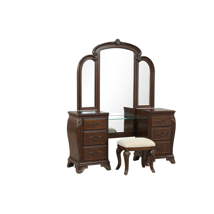 MONTECITO VANITY MIRROR - CHERRY
