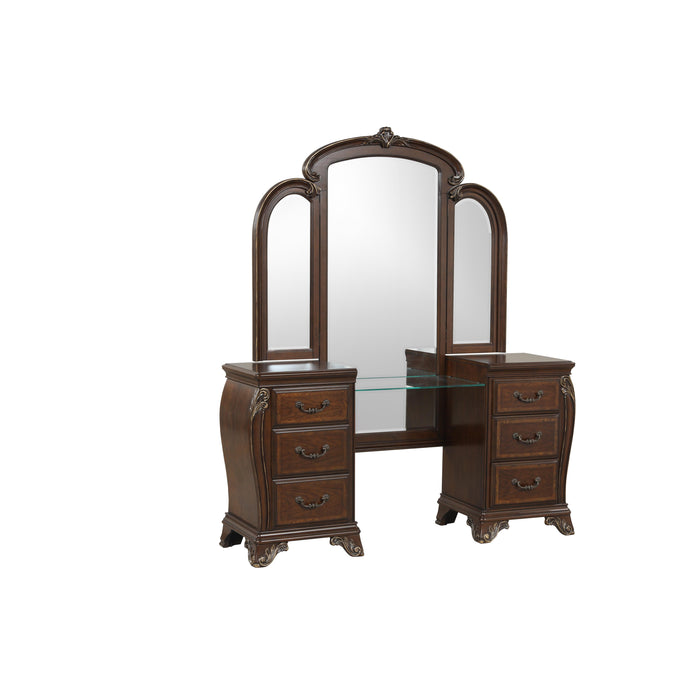 MONTECITO VANITY MIRROR - CHERRY