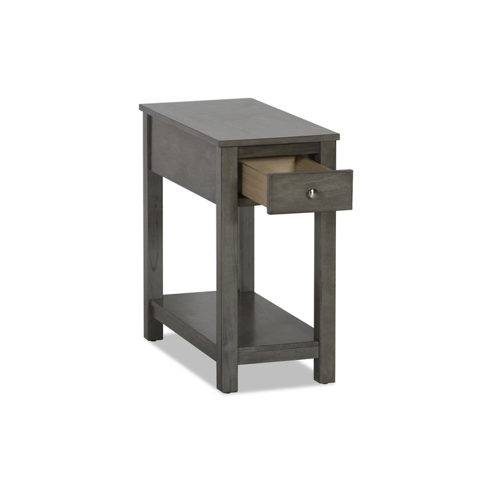 NOAH END TABLE WITH DRAWER-GRAY