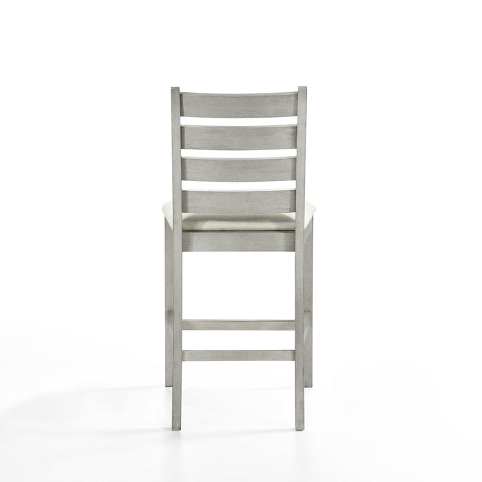 PASCAL LADDERBACK COUNTER CHAIR (2 Per Carton)-DRIFTWOOD