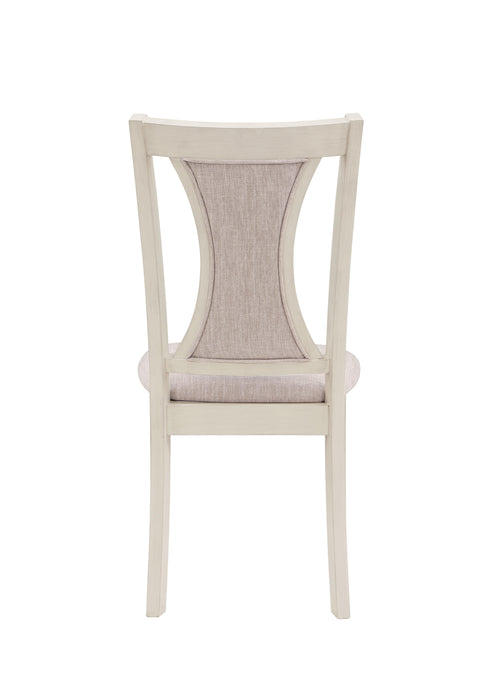 HUDSON 60" RECTANGLE DINING TABLE & 4 CHAIR S-BROWN/CREME