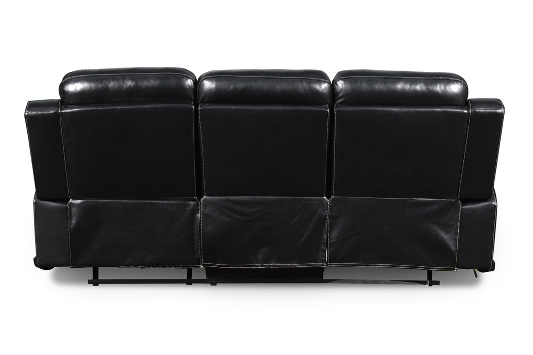 VEGA DUAL RECLINER SOFA - PREMIER BLACK