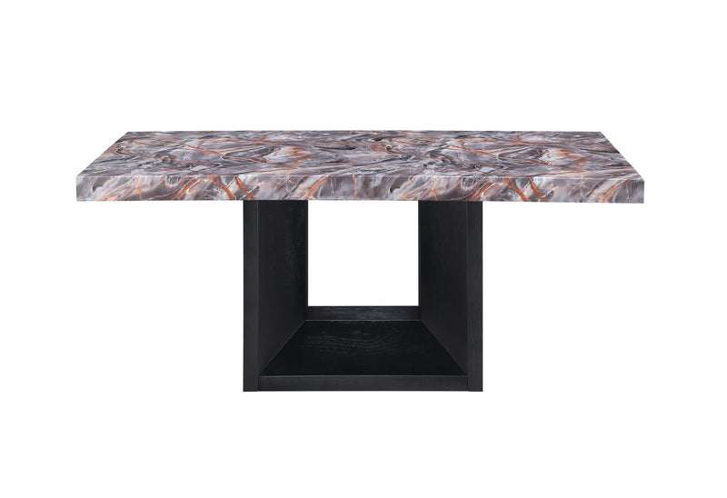 D02 - Dining Table - Lava / Black