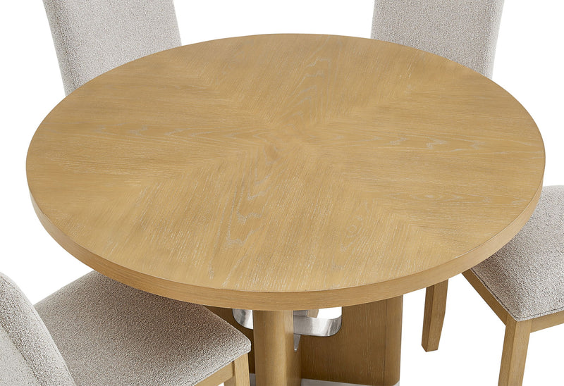 D3124 - 7 Piece Dining Room Set (D3124 Dining Table And 6 D1248 Dining Chairs) - Natural