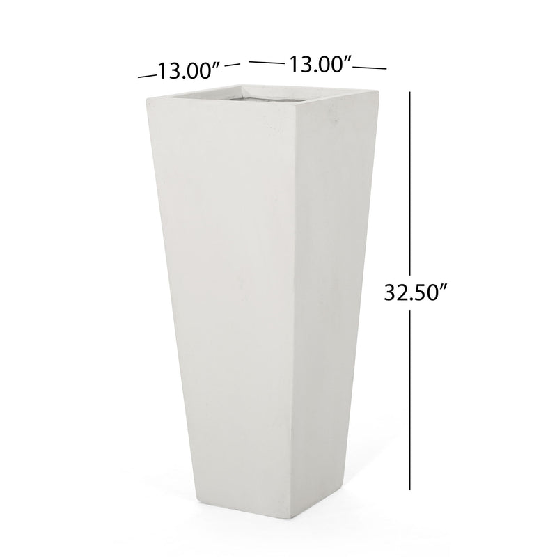Outdoor Modern Cast Stone Planter