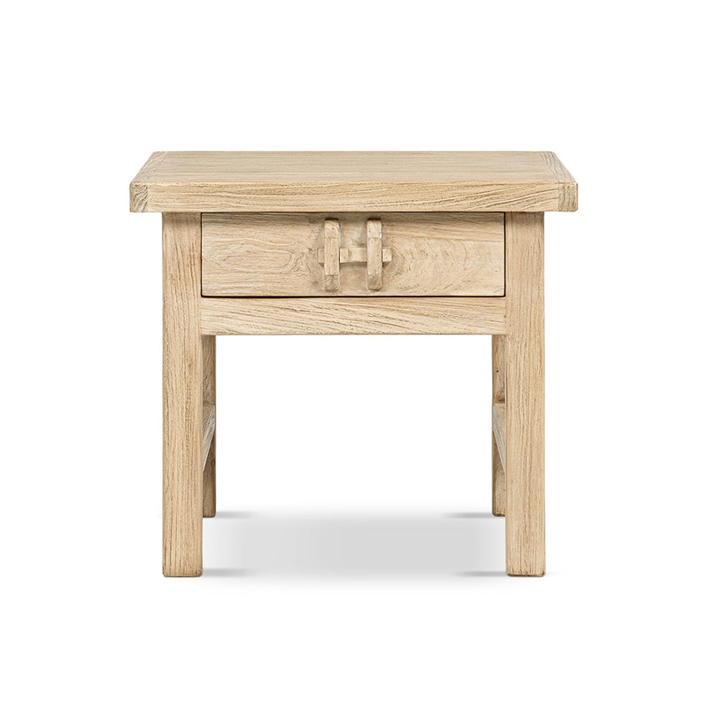 Rowan - Side Table With Drawer - Light Brown