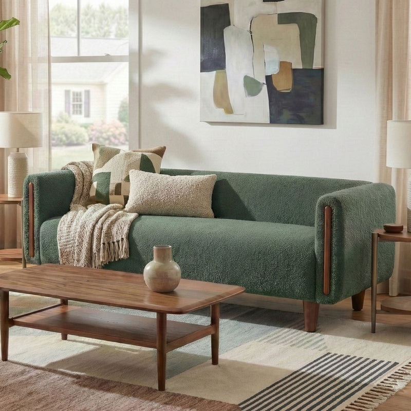 3 Seater Sofa With Armrests For Living Room
