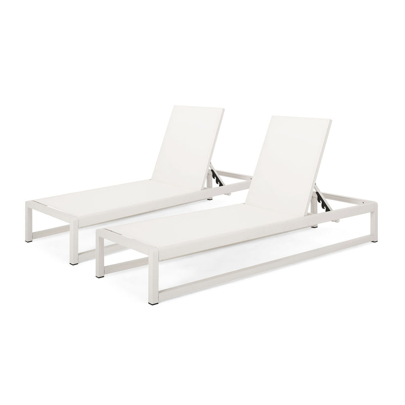 Outdoor Nylon Chaise Lounge, (Set of 2)