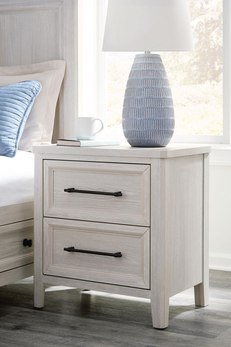 Darbonton - Two Drawer Night Stand - Dove White