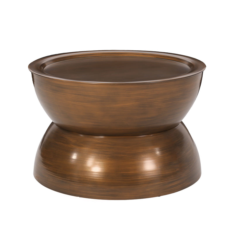 Sparling - Modern Iron Hourglass Coffee Table