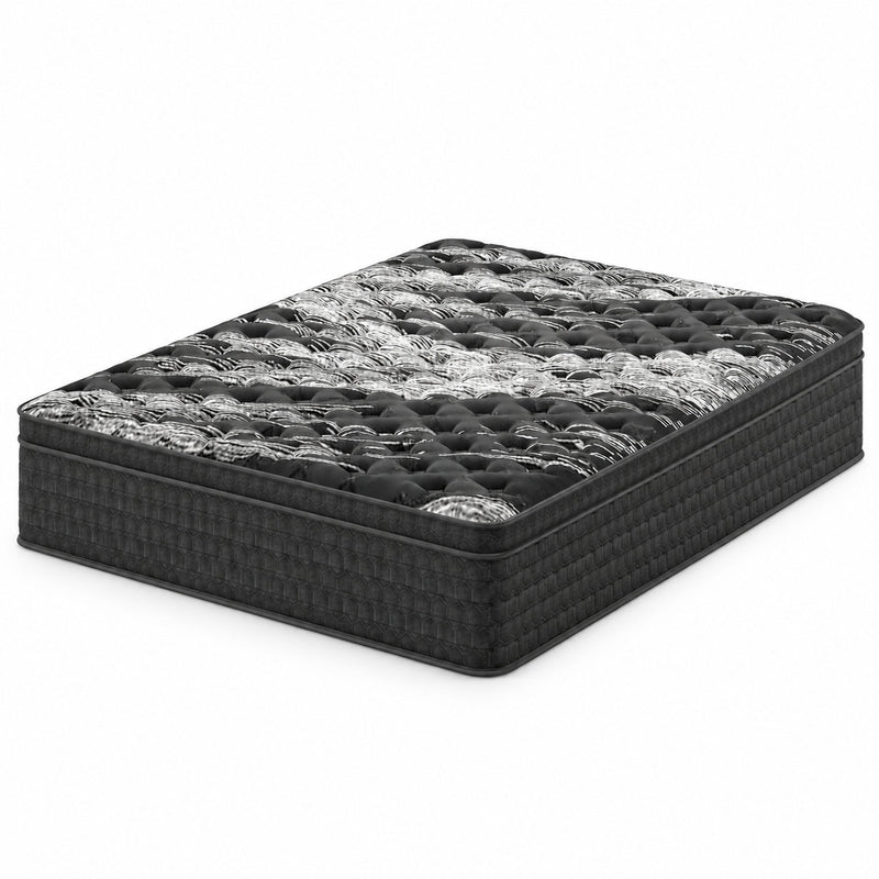12" Medium Firm Euro Top Hybrid Mattress With Cooling Cover & Individual Coil Support