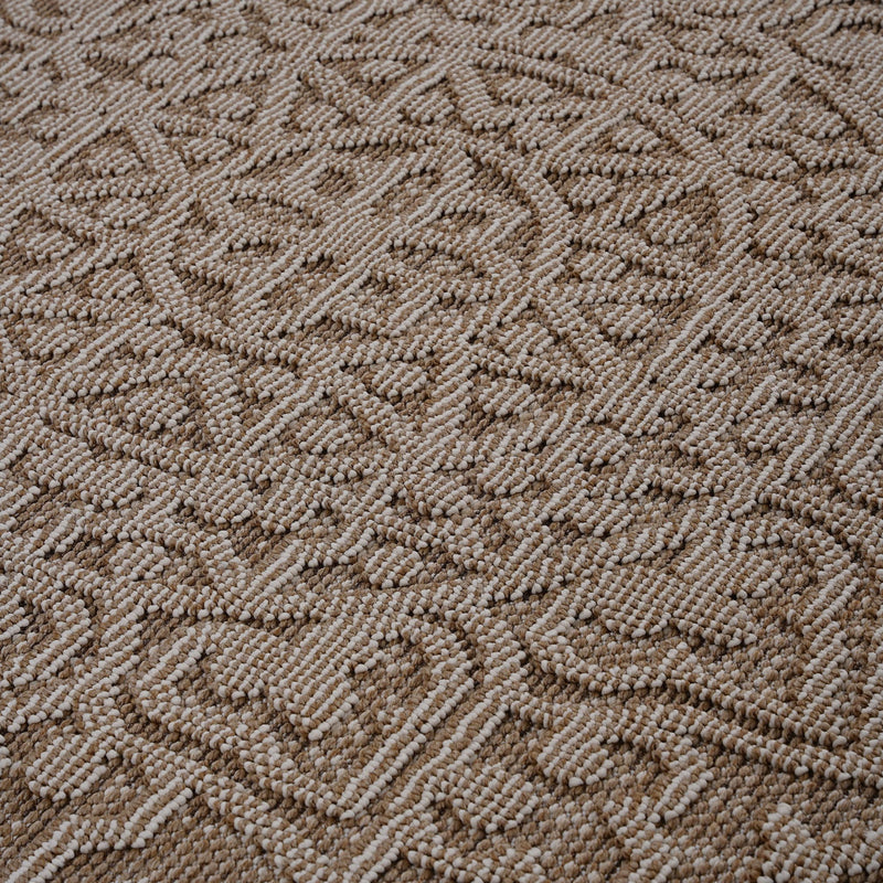 Guros - 8' X 10' Medallion Indoor / Outdoor Area Rug - Beige