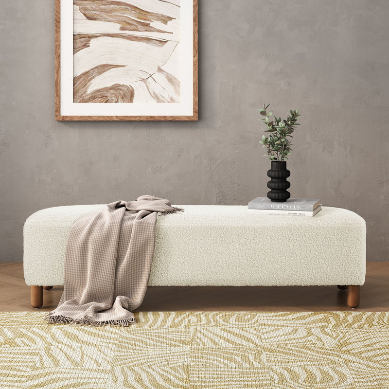 Comfortable Ottoman - White