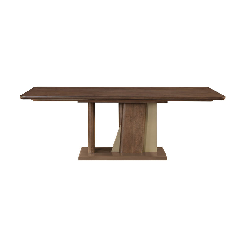 Ouida - Dining Table - Brown / Gold