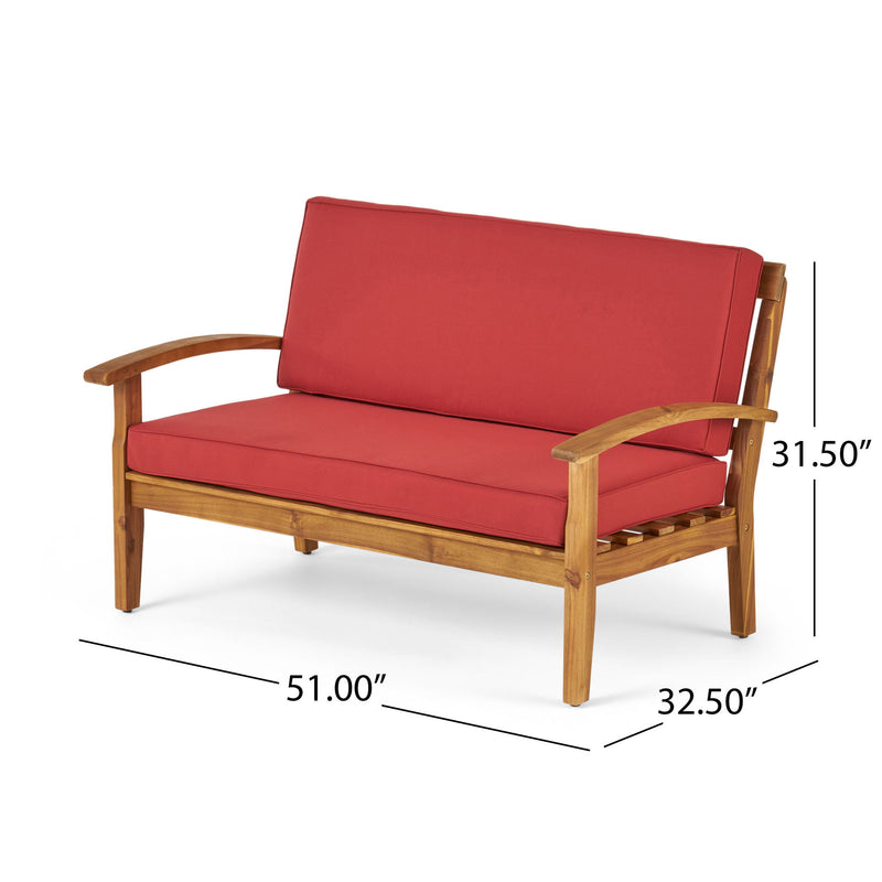 4 Person Outdoor Seating Group With Water Resistant Cushions