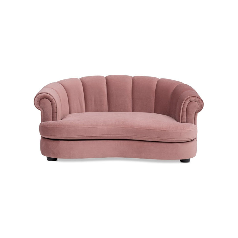 Halle - Rolled Arm Dog Bed - Pink