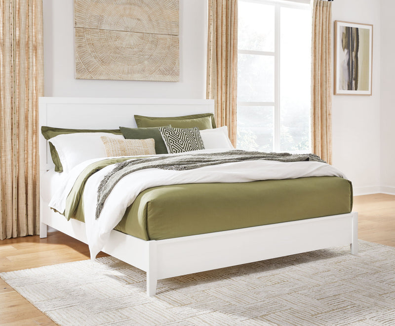 Binterglen - King Panel Bed - White