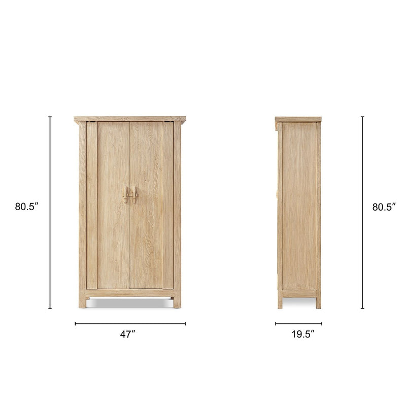 Fable - 2 Door Storage Cabinet - Light Natural Brown