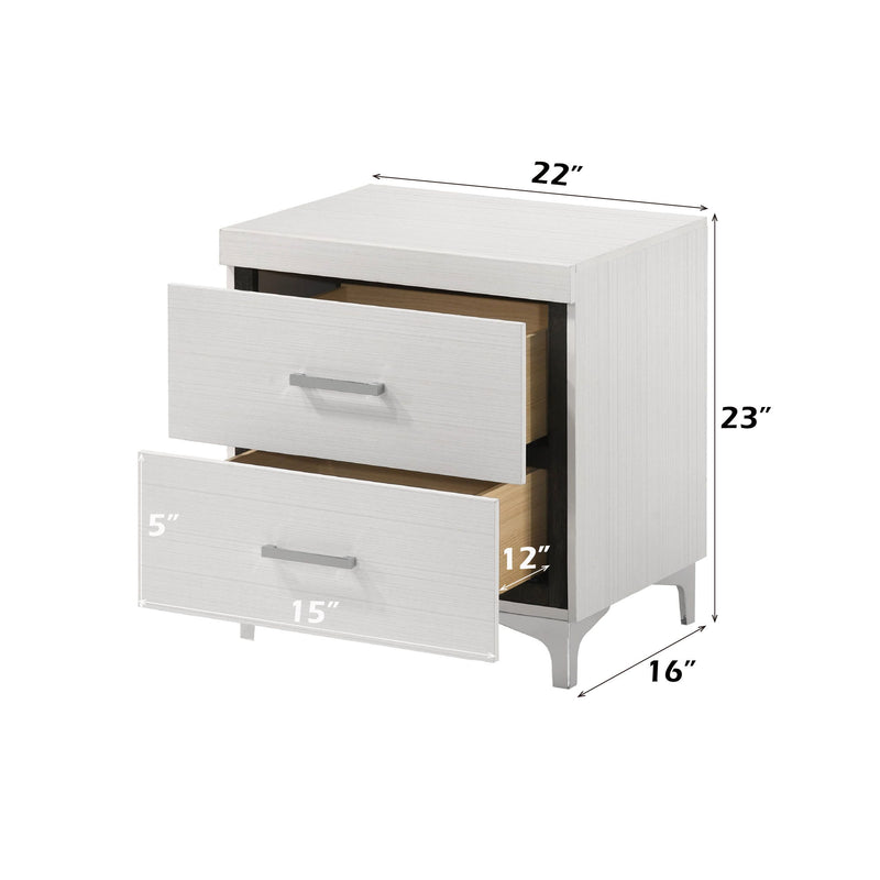 Casilda - Nightstand With Dovetail Drawers - White