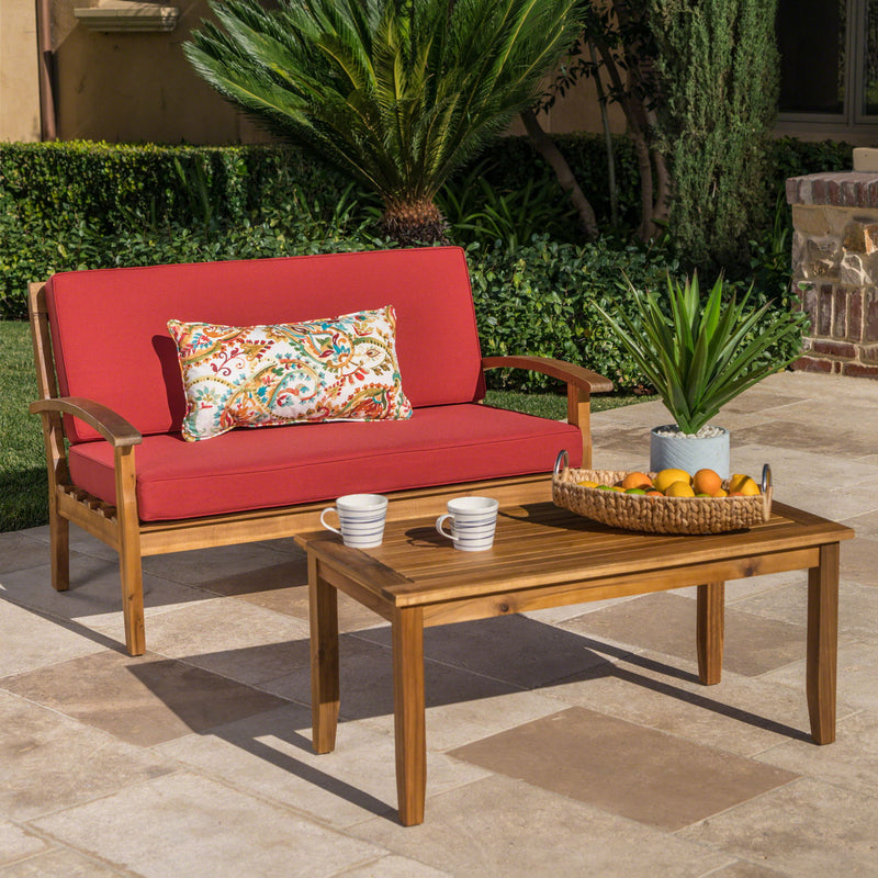 4 Person Outdoor Seating Group With Water Resistant Cushions